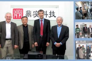 恰4月京城春意盎然,迎国际PI主席访问鼎实科技